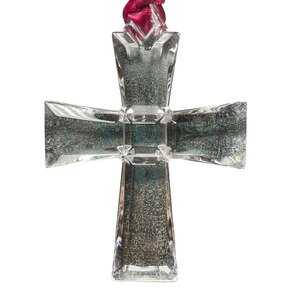 Mikasa Holiday Collection SN274/564 Crystal‎ Cross Ornament Made in Germany